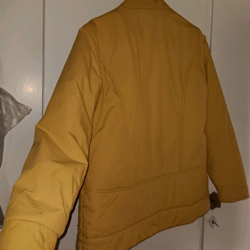 Monte Carlo premium jacket used, mustard with paint marks, size L