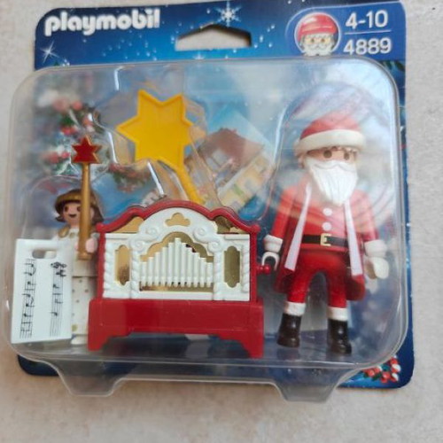 Playmobil 4889 Santa Claus and Angel with Musical Instrument new