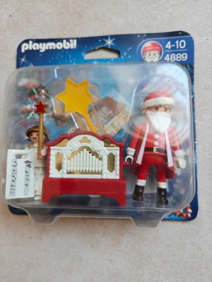 Playmobil 4889 Santa Claus and Angel with Musical Instrument new