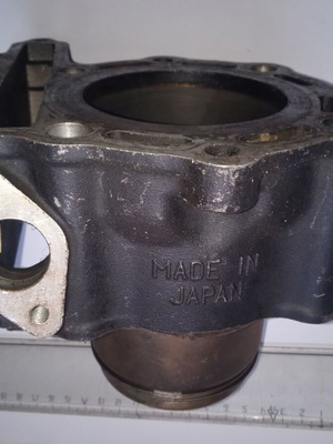 Kawasaki klr 250 cylinder piston used, std 74mm, made in Japan