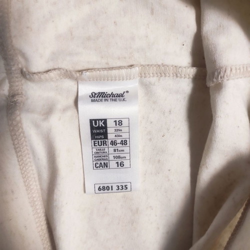 Marks & Spencer thermal shorts like new, beige, size XXXL