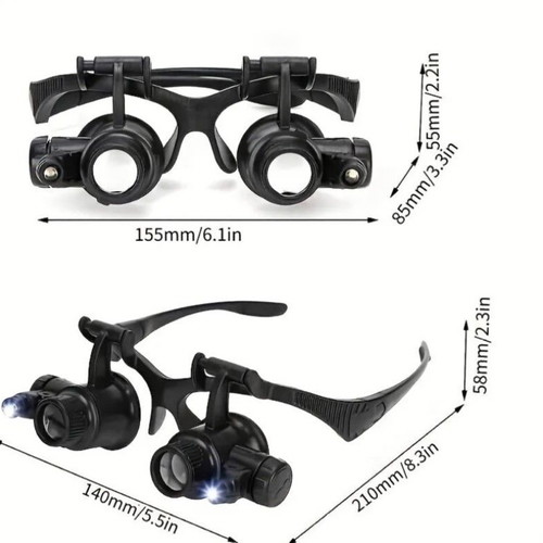 Watch Repair Magnifying Lenses with LED upgraded version like new