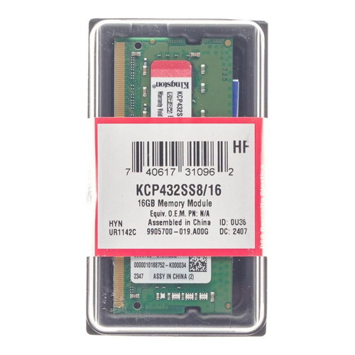 Kingston KCP432SS8/16 Memory Module 16GB DDR4 3200MHz new