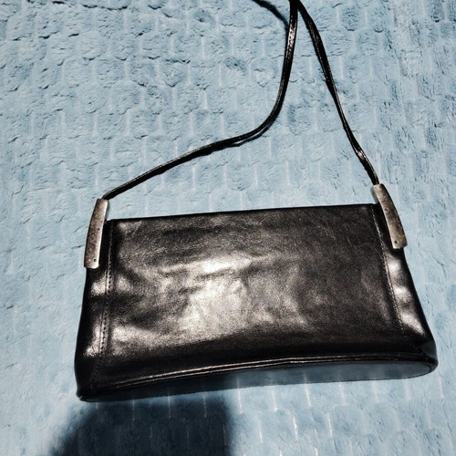 Pierro vintage leather handbag, black