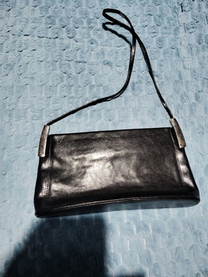 Pierro vintage leather handbag, black