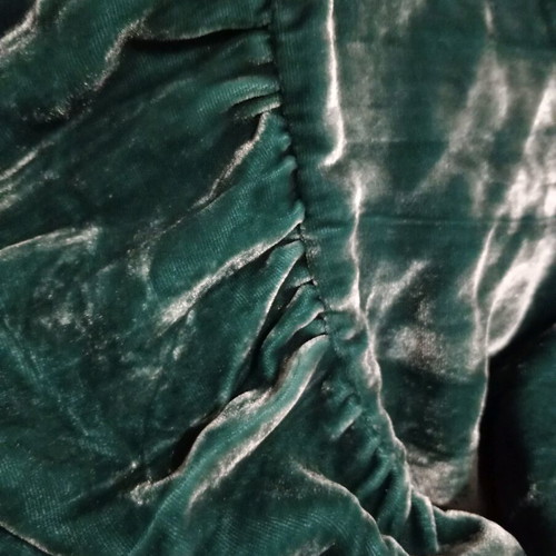 Cortefiel long velvet skirt new, size 42, green turquoise