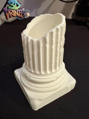 Ancient Greek Column Pencil Holder white, new