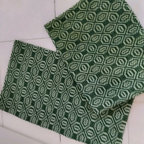 Woven traditional wool pillows like new, cypress color