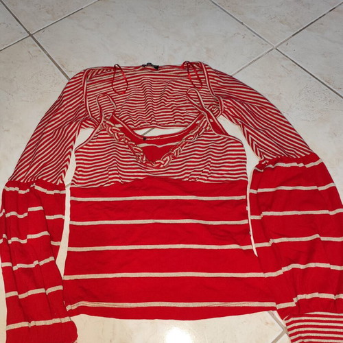 Bolero set with sleeveless red blouse like new, size small
