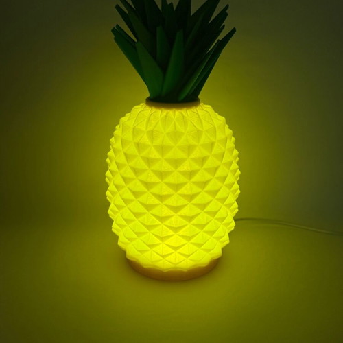 Pineapple led lamp new, 3D printed, made in Greece
