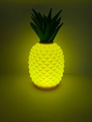 Pineapple led lamp new, 3D printed, made in Greece