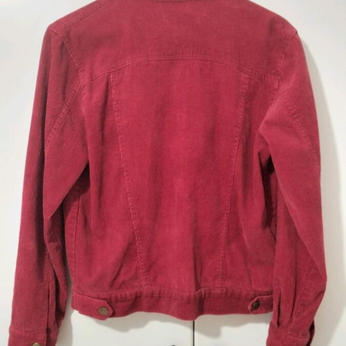 Corduroy jacket like new, red, size M