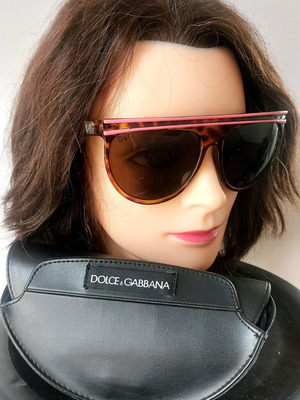 Vintage Dolce & Gabbana DG6030 C05 sunglasses used, brown leopard with pink details