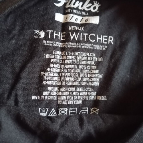 The Witcher T-shirt new, size Large, black Abercrombie & Fitch