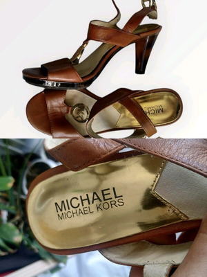 Michael Kors πέδιλα σαν καινούργια, νούμερο 36, καφέ