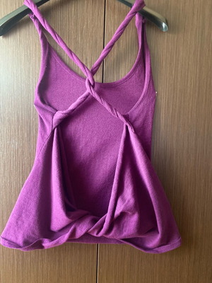 Vintage top Marie Ischia Athens like new, purple cotton, size S-M