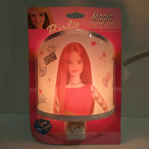 Mattel Barbie night light 1999 new European power 230V-50Hz