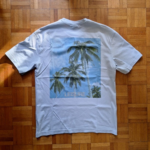 H&M Graphic T-Shirt with palm print, like new, oversized fit