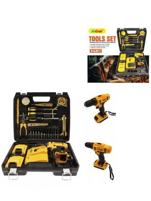 Rechargeable Electric Impact Drill 24V with Two Batteries 2x5Ah Q-GJ011 – Tools Set