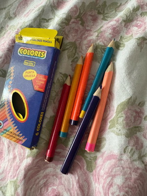 Small colored pencils new in their box