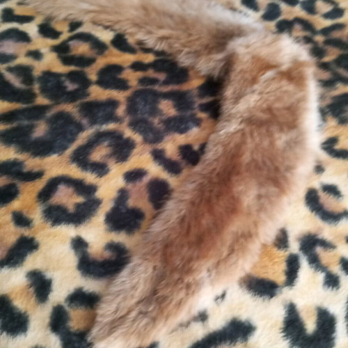 Fur collar like new, beige brown, probably natural