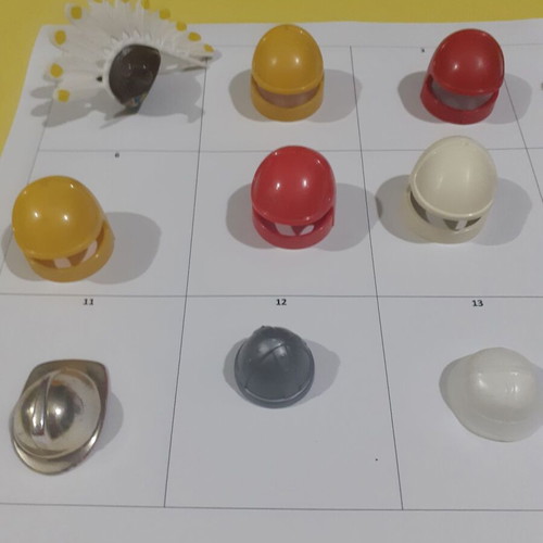 Playmobil helmets and hats like new