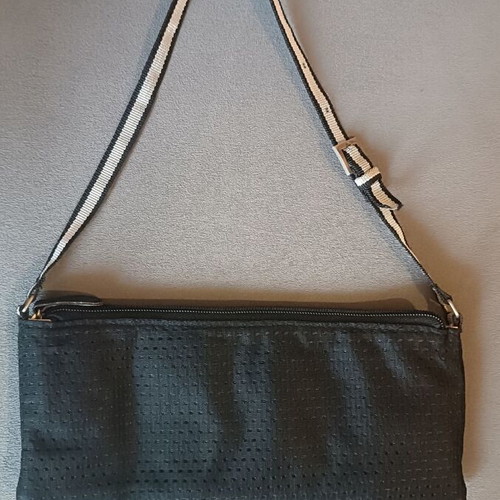 Handbag black fabric casual used