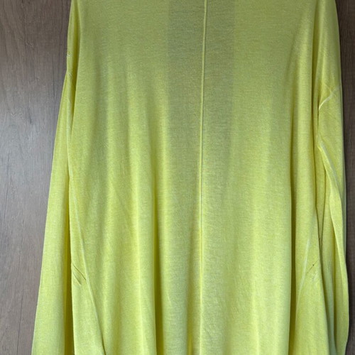 Guess cardigan yellow size S like new with silk blend