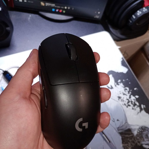 Logitech G Pro Wireless RGB Gaming Mouse 16000 DPI used, black