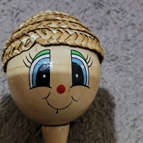Vintage wooden maraca rattle like new
