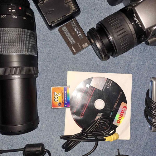 Canon EOS 300D φωτογραφική μηχανή DSLR σαν καινούργιο με φακούς και αξεσουάρ
