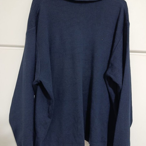 Men's wool sweater blue like new, size M