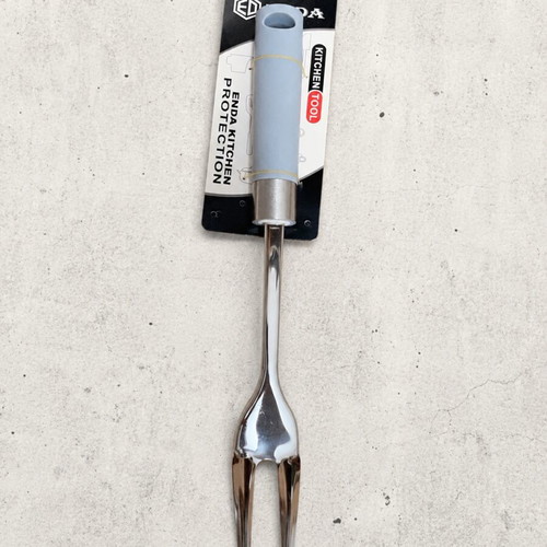 ENDA kitchen meat fork with ergonomic gray handle