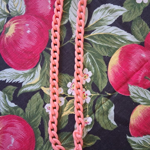 Glasses Chain coral color like new