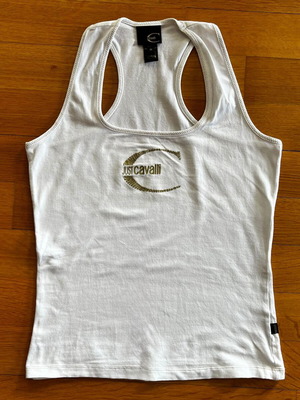 Just Cavalli vintage top used, white, size L