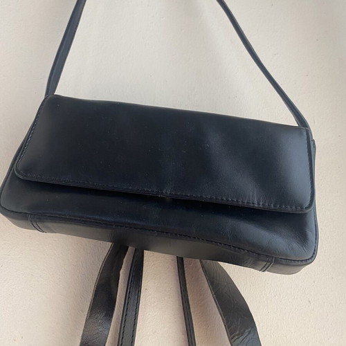 Shoulder bags set of 5, leather and suede