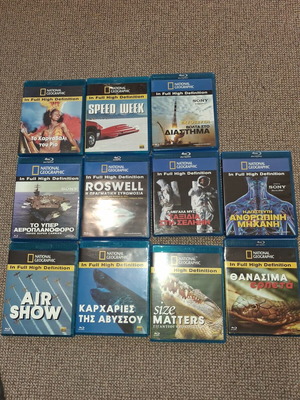 National Geographic Blu-ray documentary collection used, pack of 11, Full HD