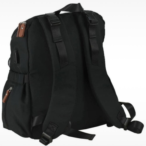 Baby bag with thermos holder and changing mat used