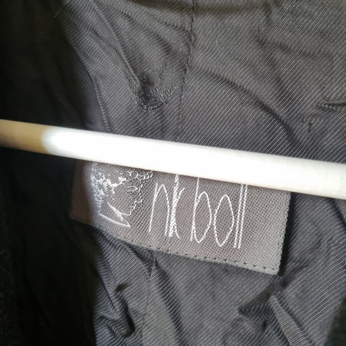 Ανδρικό παλτό Nik Boll από μαλλί και κασμίρι, vintage, μαύρο, XXL