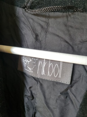 Ανδρικό παλτό Nik Boll από μαλλί και κασμίρι, vintage, μαύρο, XXL