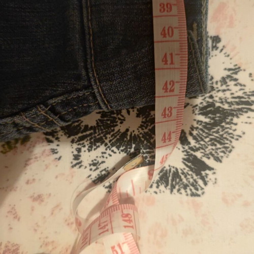 Low-rise denim skirt, size 42 waist, 40 length