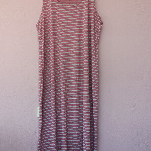Just Love 3XL plus size maxi tank dress with horizontal stripes
