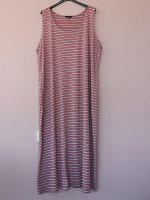 Just Love 3XL plus size maxi tank dress with horizontal stripes