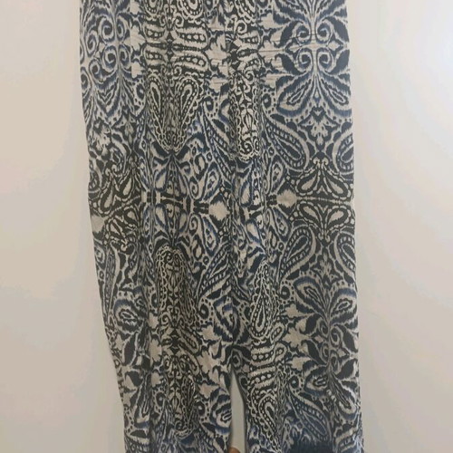 Blue palazzo pants new with elastic waist, size S