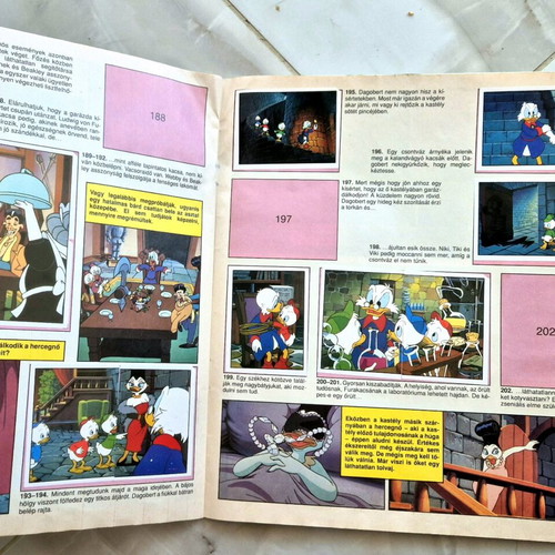 Panini Duck Tales album 1987 like new, Hungarian language