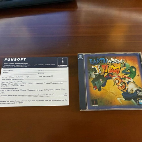 Earthworm Jim 1 & 2 PC game like new, complete in box