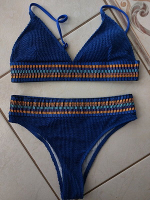 Shein women's swimsuit like new, blue multicolor size M