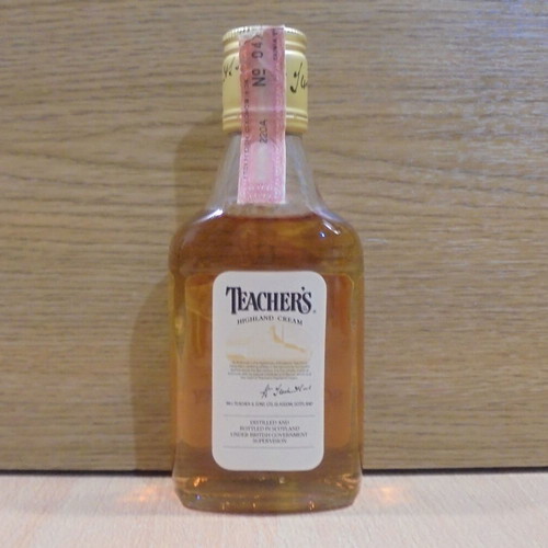 Teacher's Scotch Whisky old sealed bottle 187.5ml like new