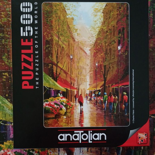 Anatolian puzzle 500 pieces like new with stand