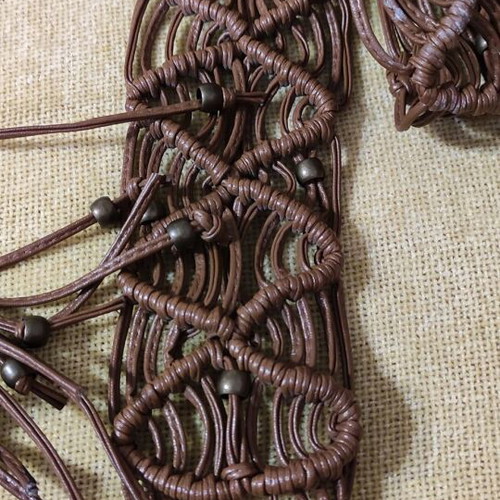 WOVEN LEATHER BELT